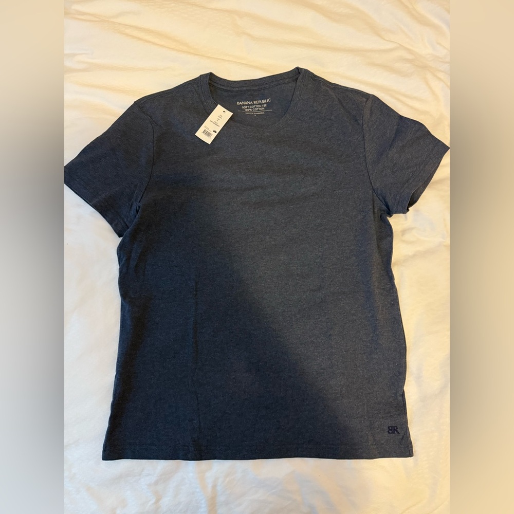 Banana Republic Dark Blue Crew Neck Tee